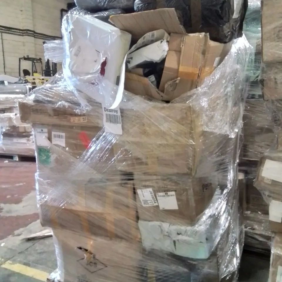 PALLET OF ASSORTED HOUSEHOLD GOODS AND PRODUCTS TO INCLUDE;CHRISTMAS LIGHTS,HAND SPEED CHALLENGE GAME