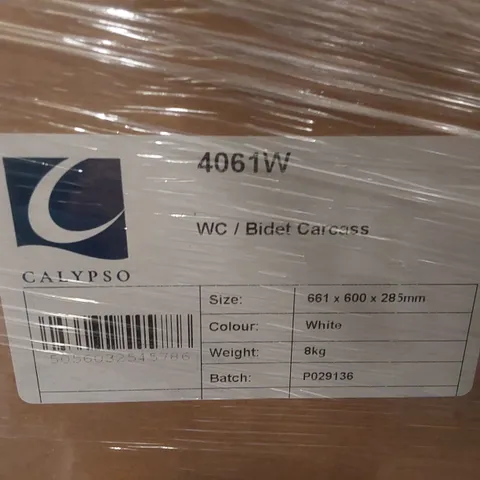 PALLET CONTAINING A LARGE QUANTITY OF BATHROOM FURNITURE PARTS INCLUDING: WC/BIDET CARCASSES ECT