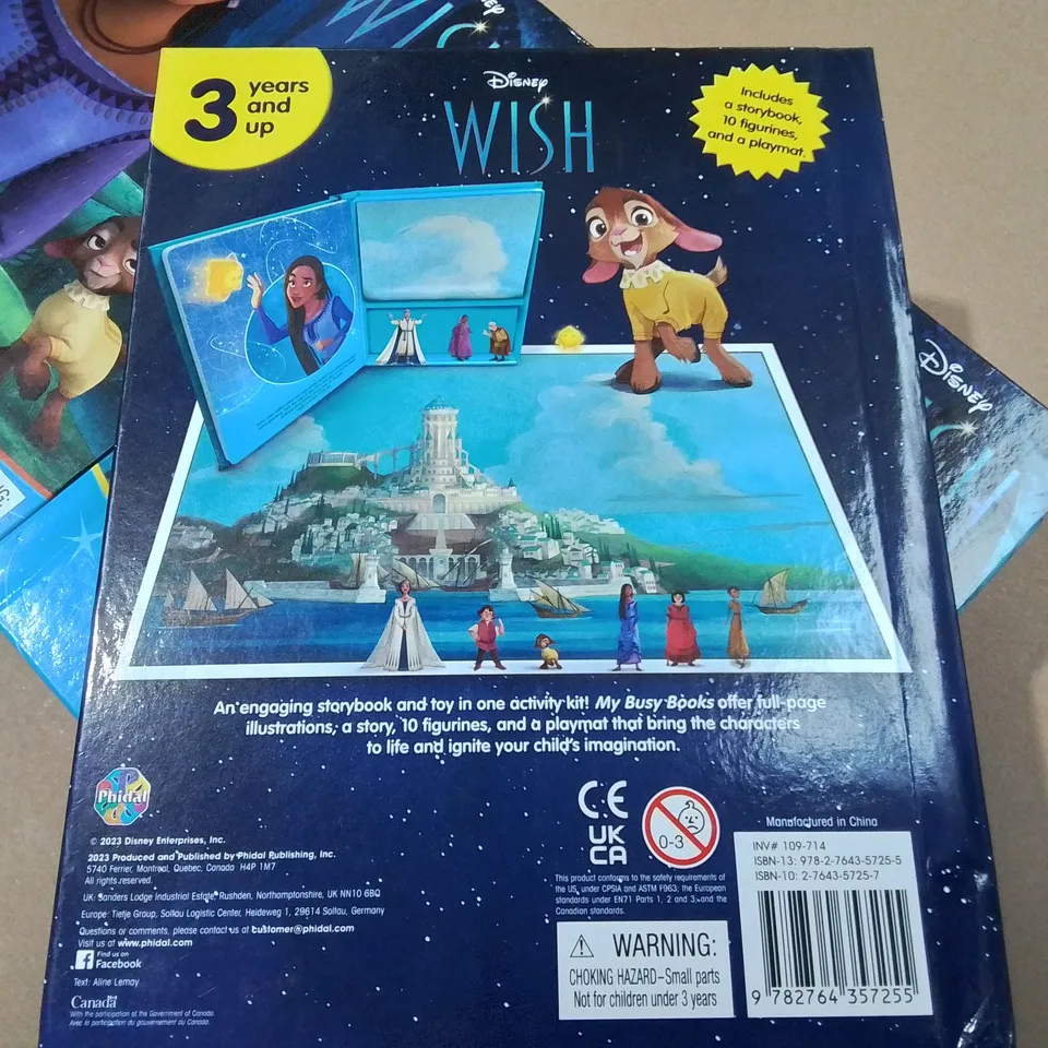 LOT OF 5 BRAND NEW DISNEY WISH MY BUSY BOOKS
