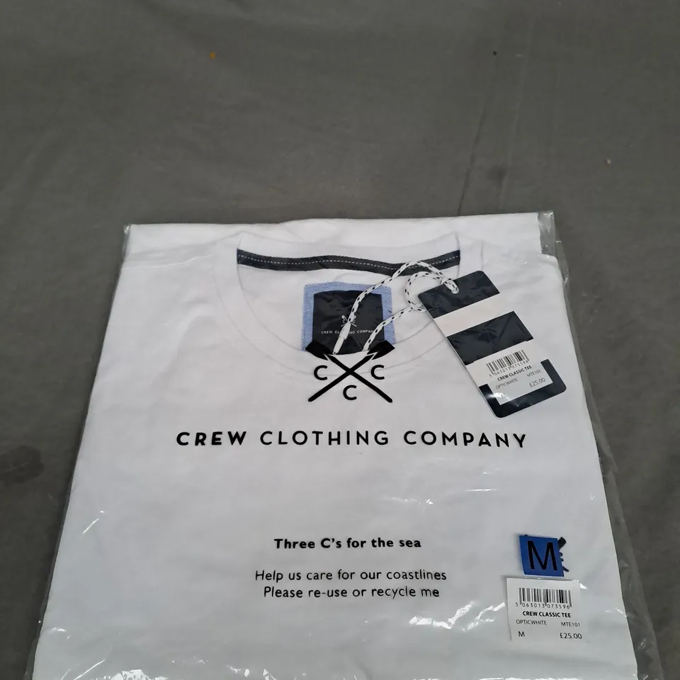 BAGGED CREW CLOTHING COMPANY CLASSIC CREW TEE SIZE M