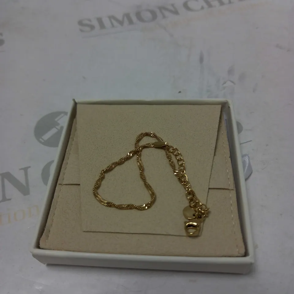 D. LOUISE THIN TWISTED ESSENTIALS BRACELET 