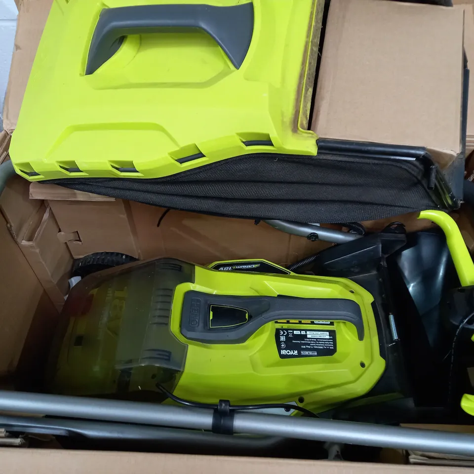 RYOBI RY18LM37A-140 18V ONE+ CORDLESS 37CM LAWNMOWER 