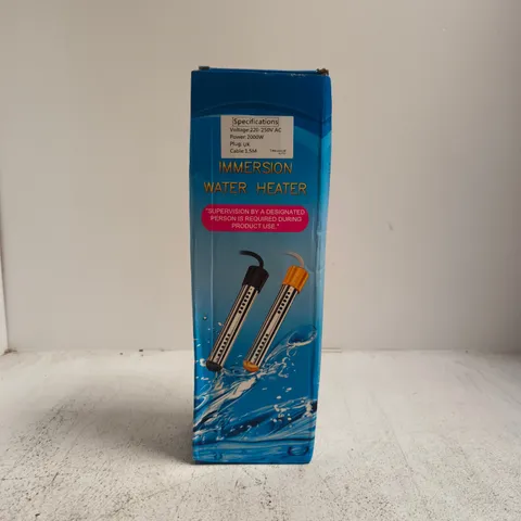 IMMERSION WATER HEATER – 2000W, UK PLUG, BOXED