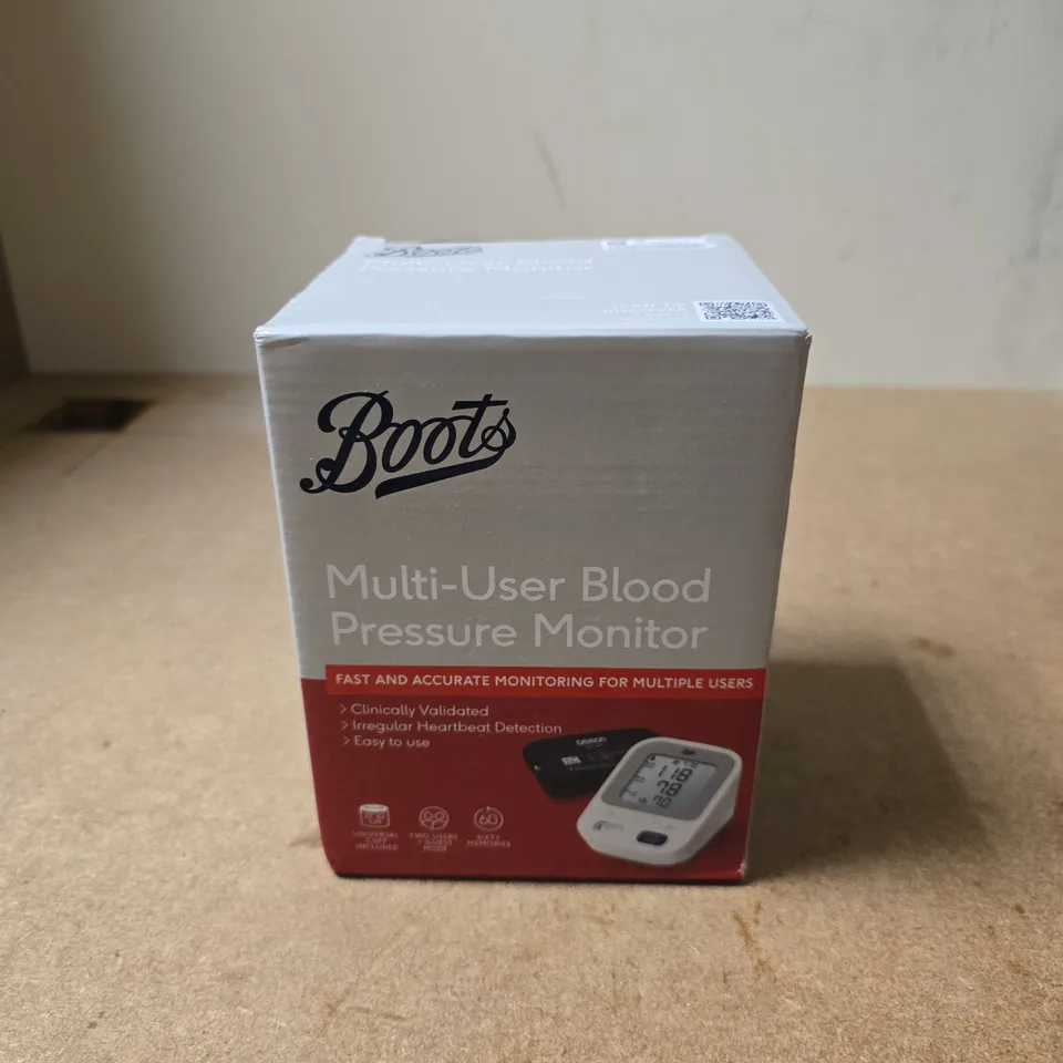 BOXED BOOTS MULTI-USE BLOOD PRESSURE MONITOR