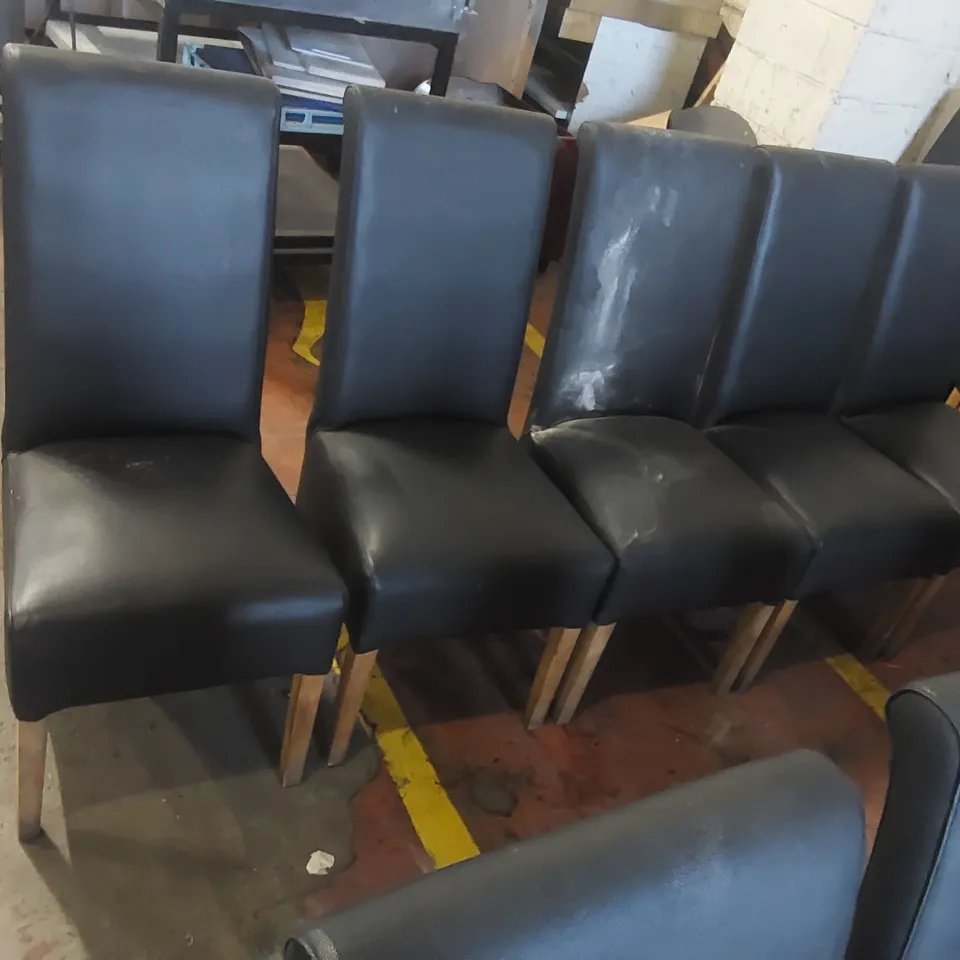 10x UPHOLSTERED RESTAURANT DINING CHAIRS