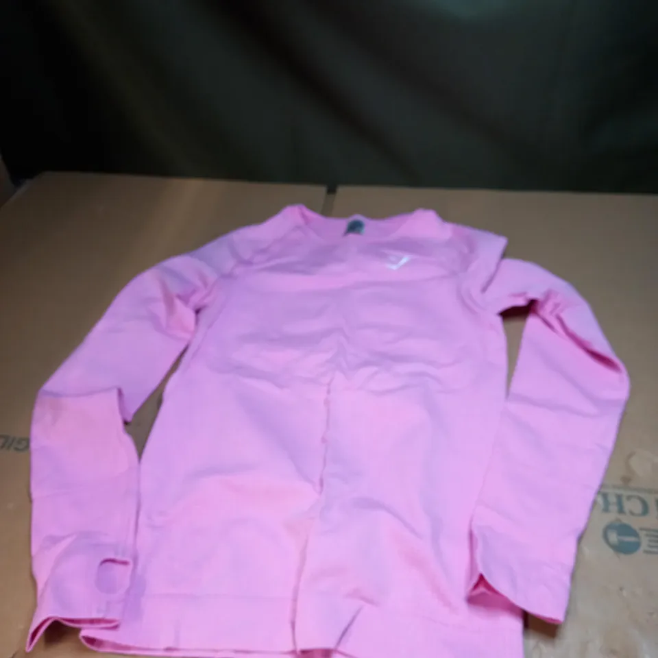 PINK GYMSHARK GYM SHIRT SIZE M 