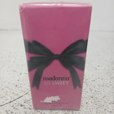 BOXED AND SEALED MADONNA SO SWEET EAU DE TOILETTE FOR HER 50ML