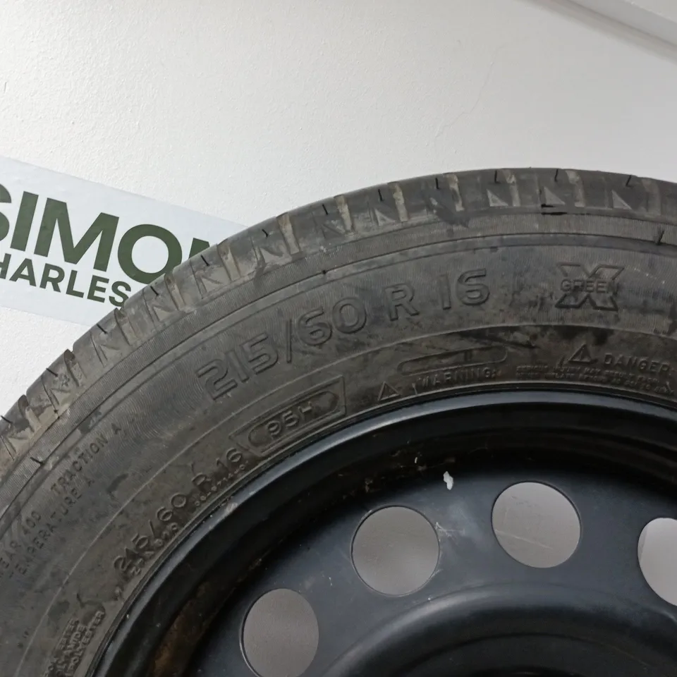 SPARE TYRE ON STEEL WHEEL – MICHELIN 215/60R16