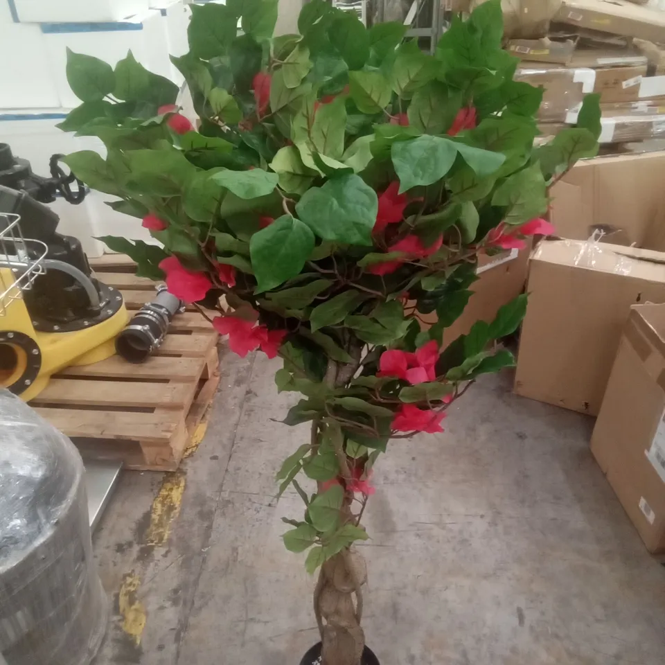 BOXED 120CM ARTIFICIAL PLANT - RED 
