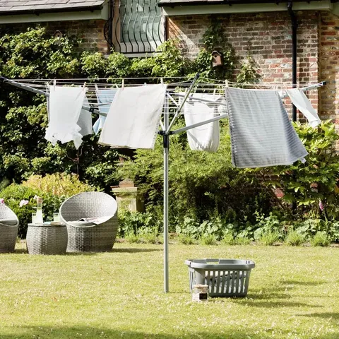 BOXED ARGOS HOME TELESCOPIC 50M 4 ARMS ROTARY AIRER