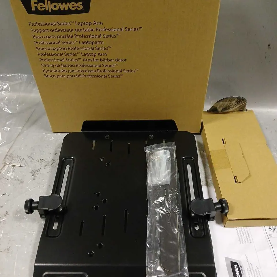 BOXED FELLOWES PRO SERIES LAPTOP ARM