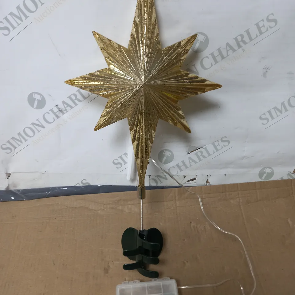 ALISON CORK PRE-LIT STAR TREE TOPPER