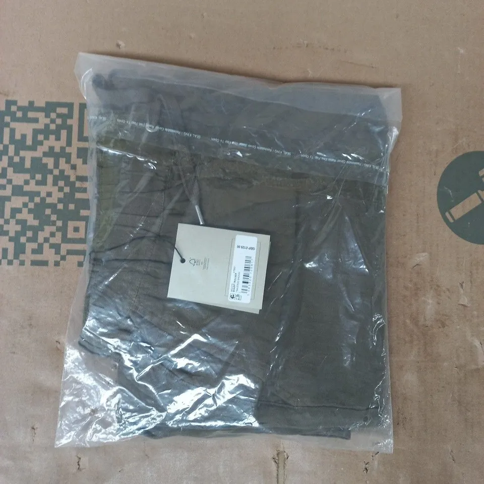 BAGGED ALLSAINTS SHARP TROUSERS IN TRAVERSE BROWN SIZE LARGE