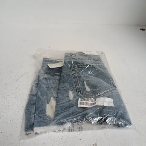ONLY DISTRESSED DENIM SKORT – MID BLUE – SIZE M
