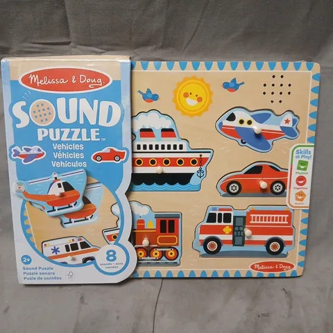MELISSA & DOUG VEHICLES SOUND PUZZLE