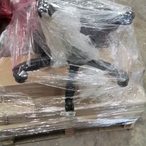 PALLET OF ASSORTED HOUSEHOLD PRODUCTS AND ITEMS TO INCLUDE;GAMING CHAIR,OTTOMAN STORAGE BOX