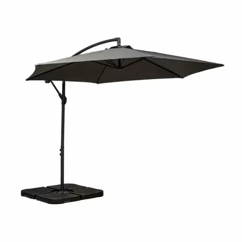 BOXED ROYALCRAFT 3M STANDARD CANTILEVER PARASOL - GREY (1 BOX)