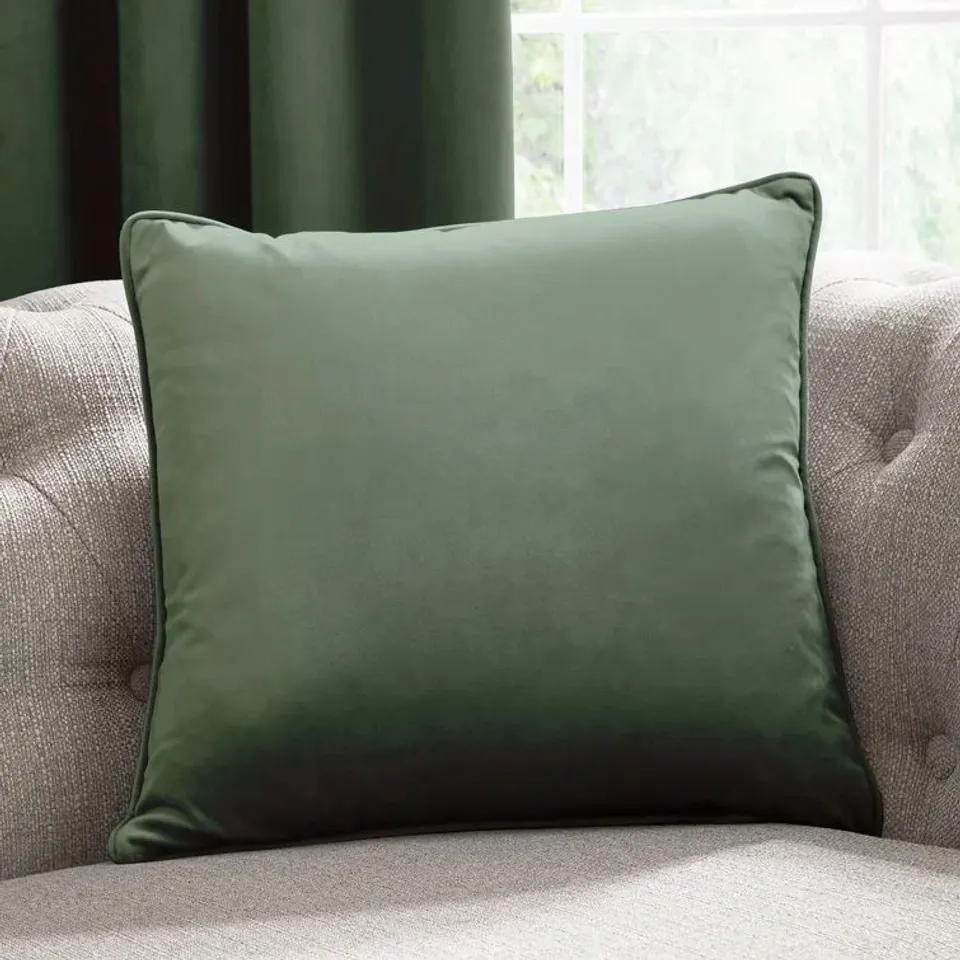 MONTROSE 43CM CUSHION COVER COLOUR DARK GREEN