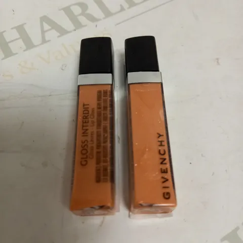2 X GIVENCHY GLOSS INTERDIT LIP GLOSS 