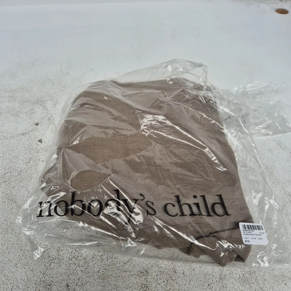 NOBODY'S CHILD PECKHAM BARREL LEG JEAN – UK12