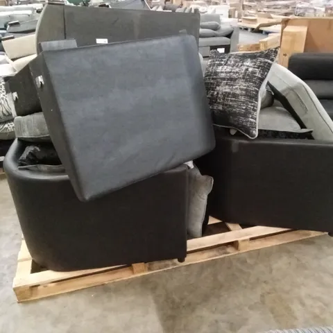 PALLET OF ASSORTED CORNER SOFA PARTS/PIECES 