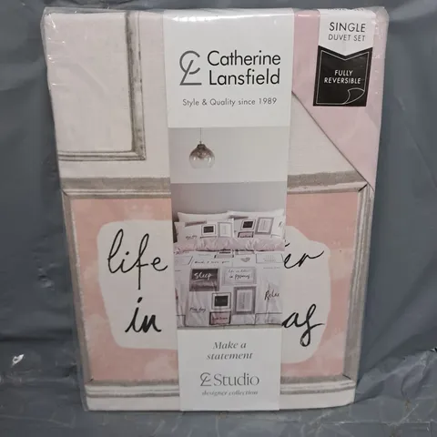 SEALED CATHERINE STUDIO MAKE A STATEMENT SINGLE DUVET SET 
