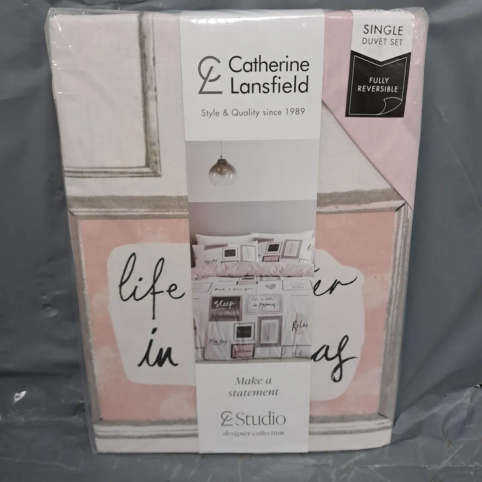SEALED CATHERINE STUDIO MAKE A STATEMENT SINGLE DUVET SET 