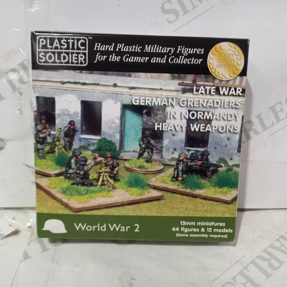 PLASTIC SOLDIER WORLD WAR 2 HARD PLASTIC MILITARY FIGURES - LATE WAR GERMAN GRENADIERS IN NORMANDY HEAVY WEAPONS