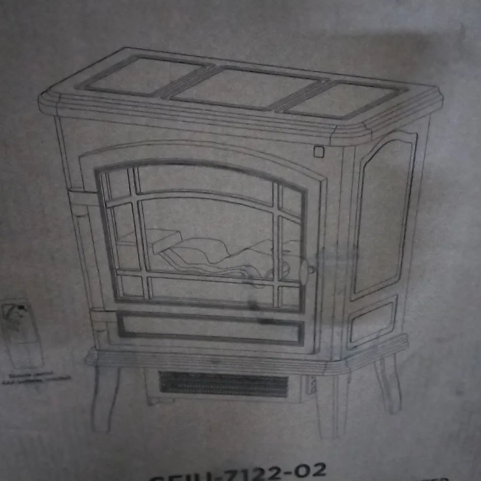 BOXED WARMLITE WINGHAM 2000W GREY ELECTRIC STOVE HEATER  