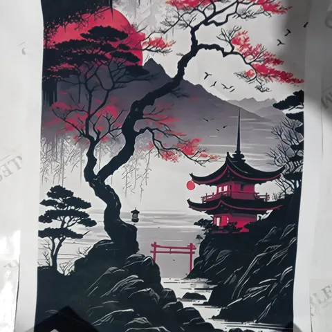 COLLECTION OF 3 JAPANESE LANDSCAPE ART PRINTS