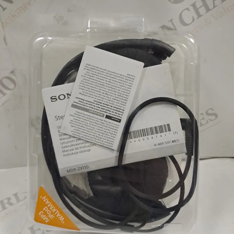 SONY MDR-ZX110 OVER-EAR HEADPHONES IN BLACK