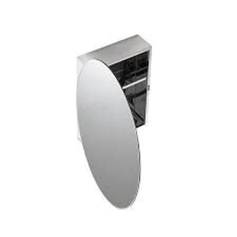 BOXED CROYDEX TAY OVAL STAINLESS STEEL CABINET (1 BOX)