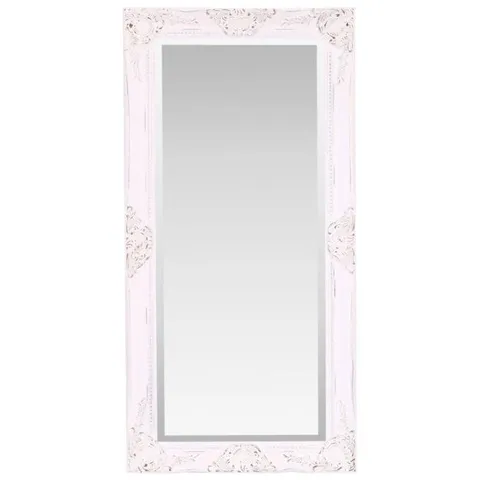 BOXED VILANOVA SOLID WOOD FLAT WALL MIRROR 