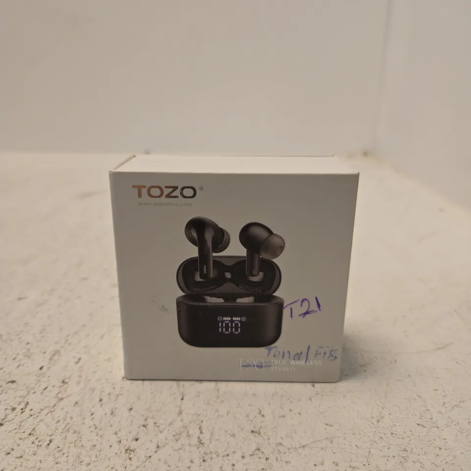 TOZO TONAL FITS TRUE WIRELESS STEREO EAR BUDS IN CHARGE CASE