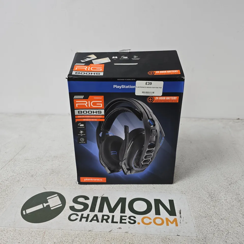 PLANTRONICS RIG 800HS WIRELESS GAMING HEADSET – PS4/PS5 COMPATIBLE, BOXED