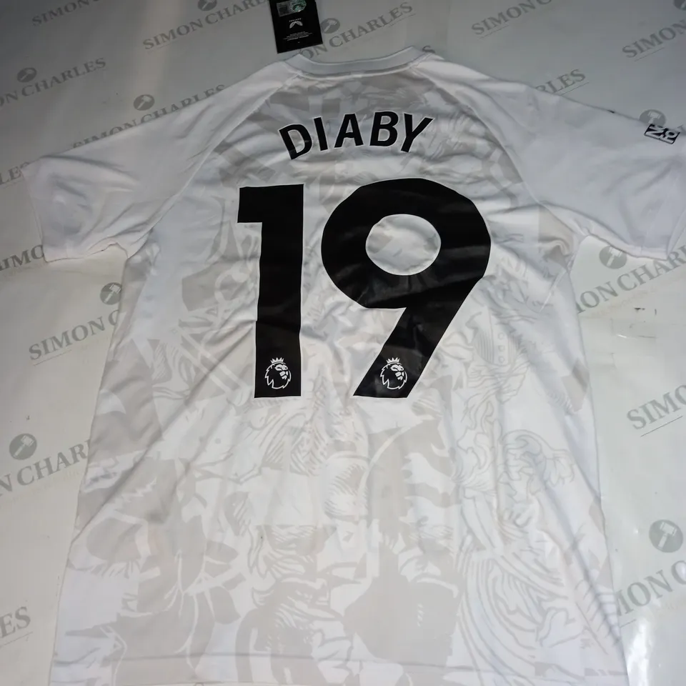 ASTON VILLA FC AWAY SHIRT WITH DIABY 19 SIZE JUNIOR-XL