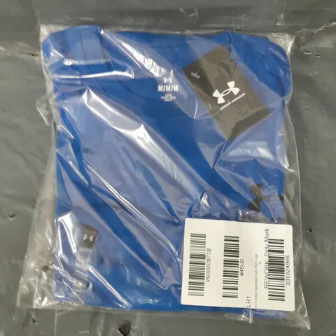 UNDER ARMOUR LOGO T-SHIRT IN BLUE - M