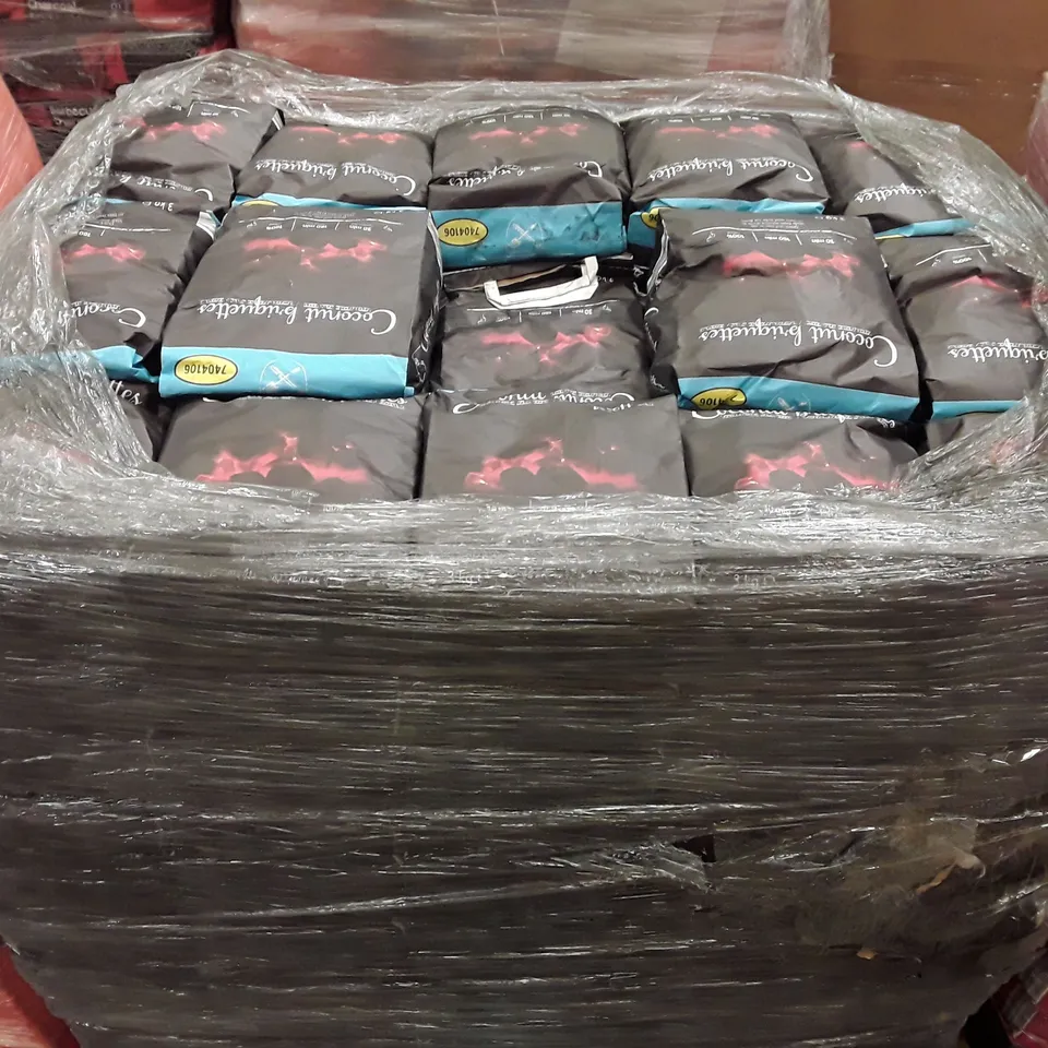 PALLET OF APPROXIMATELY 160 BAGS OF COCONUT BRIQUETTES