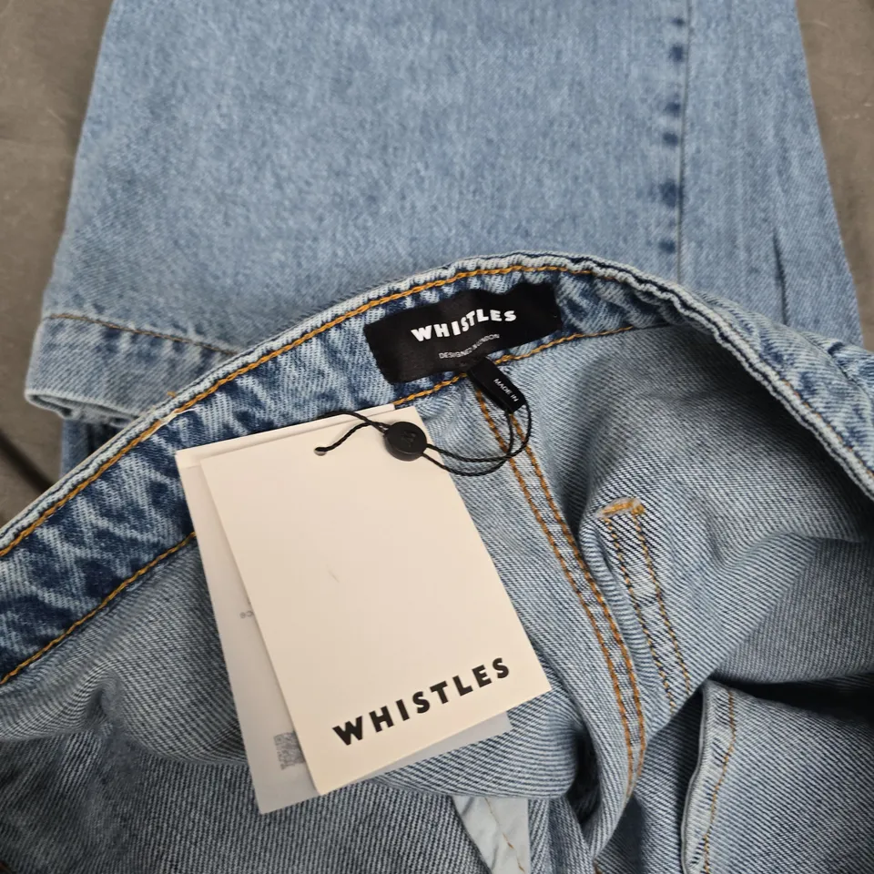 WHISTLES AUTHENTIC ANKLE WIDE LEG JEAN – WOMEN'S DENIM, UK 30 (EU 40 / US 8)