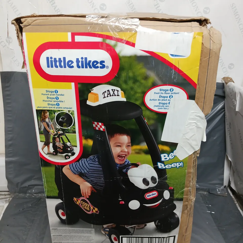 BOXED LITTLE TIKES COZY COUPE CAB TAXI - BLACK - COLLECTION ONLY  RRP £69.99