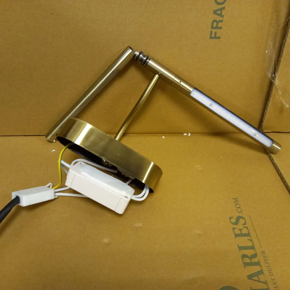JOHN LEWIS LITHO INTEGRATED LED PICTURE LIGHT - ANTIQUED BRASS FINISH
