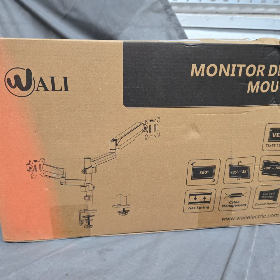 BOXED WALI DUAL LCD MONITOR DESK MOUNT GSDM002