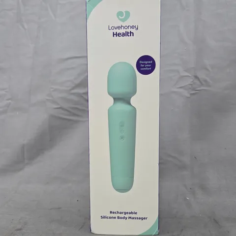 BOXED LOVEHONEY HEALTH RECHARGEABLE SILICONE BODY MASSAGER
