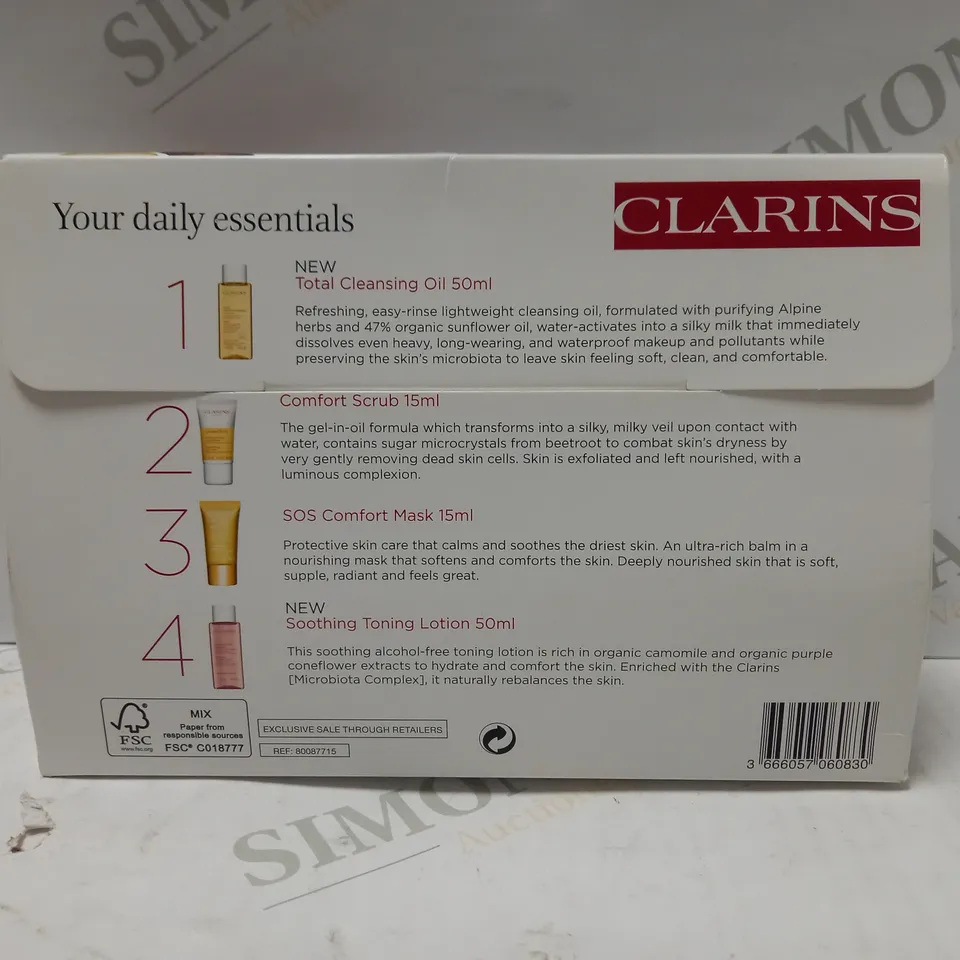 CLARINS CLEANSE AND SOOTH SET