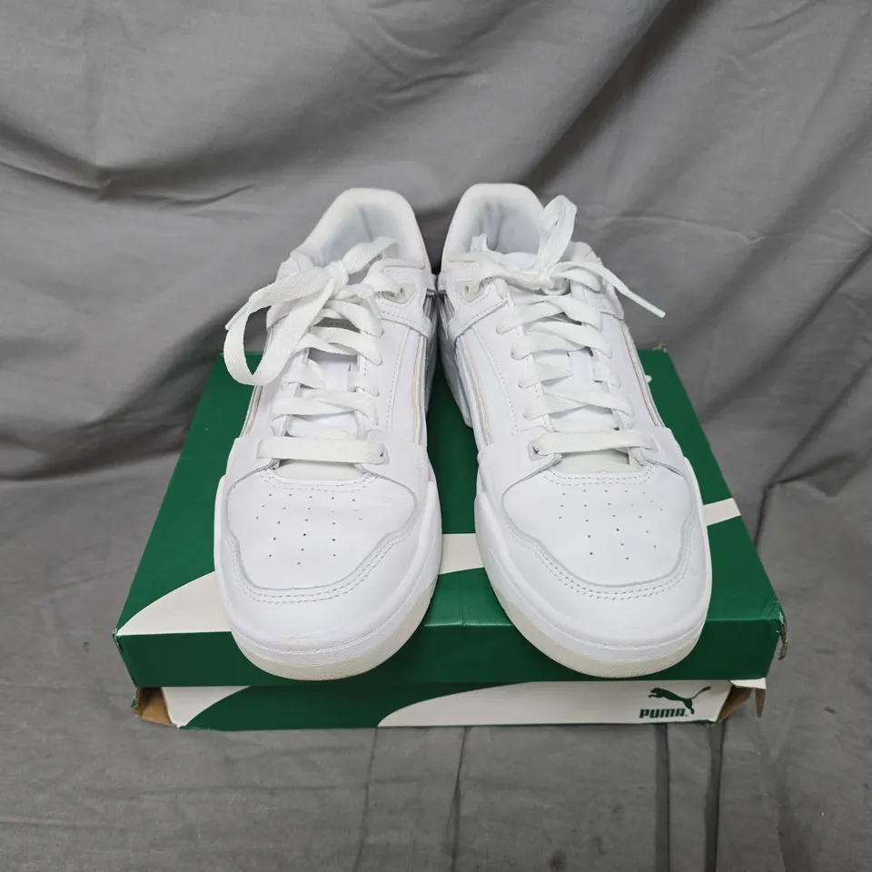 BOXED PAIR OF PUMA SLIPSTREAM TRAINERS IN WHITE - UK 7.5