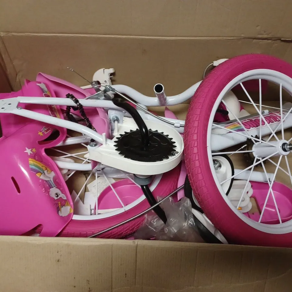 BOXED DINO UNICORN 16 INCH BIKE  RRP £149.99