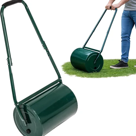 BOXED 30L WATER FILLED GARDEN LAWN ROLLER