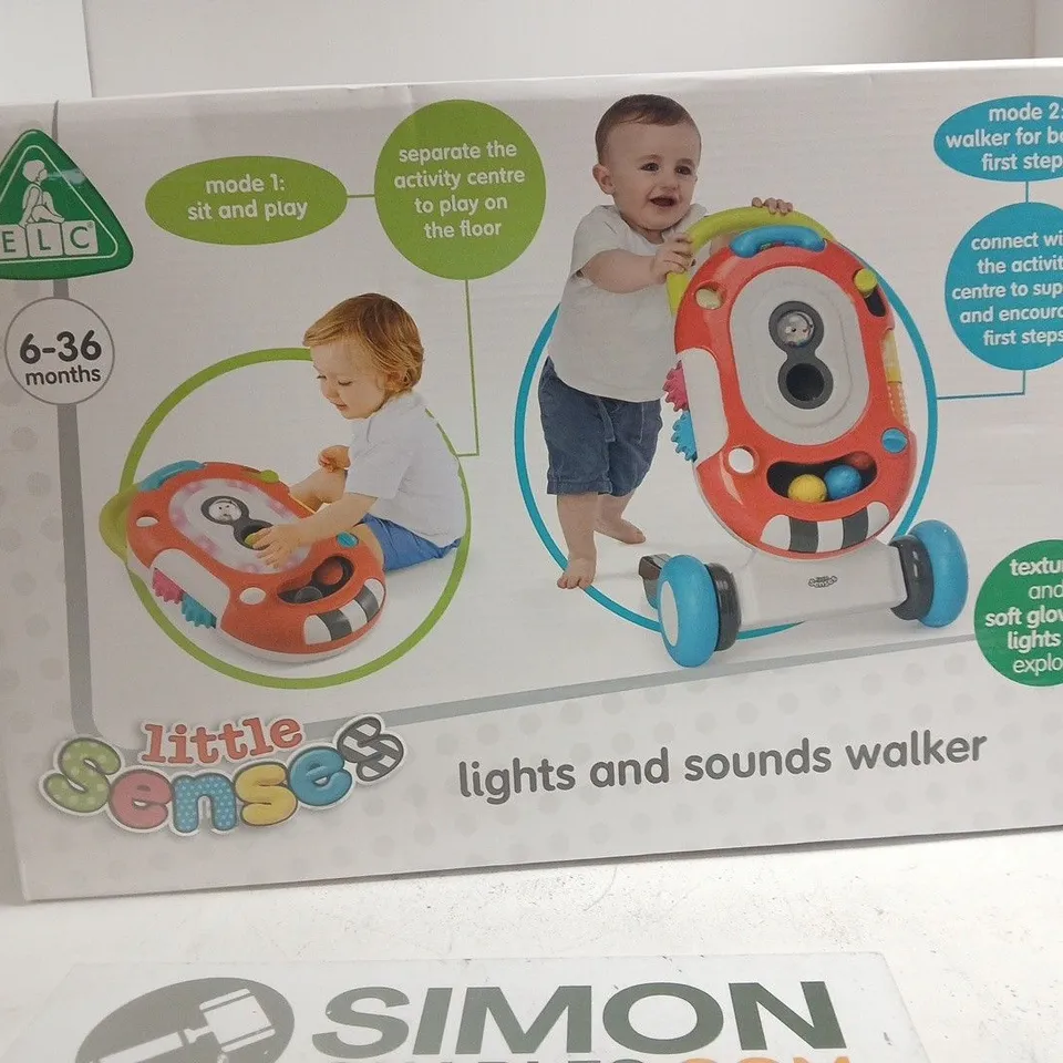 ELC LITTLE SENSES LIGHTS AND SOUNDS WALKER – BOXED, FOR 6–36 MONTHS