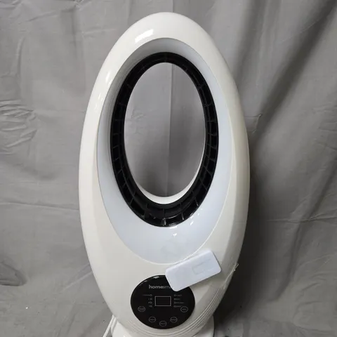 HOMESMART WHITE OVAL PORTABLE SPACE HEATER WITH DIGITAL CONTROL PANEL
