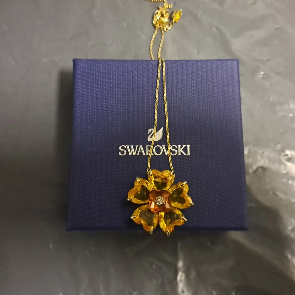 SWAROVSKI FLORERE GOLDEN NECKLACE 